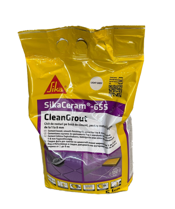 SikaCeram 655 CleanGrout-Light grey-5 kg
